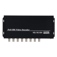 Codificador de Video SDI a IP Unisheen 8 en 1, H.265 H.264, Codificador de Transmisión en Vivo de 8 Canales, Codificadores HD H265