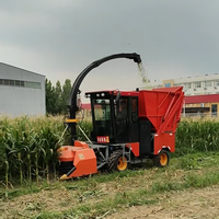 Moissonneuse-fourrureuse à largeur de coupe de 2100 mm pour ensilage d'herbe et de paille, pour aliments animaux, hacheuse de maïs, avec moteur et boîte de vitesses à entraînement hydraulique