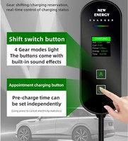 Chargeur EV portable Type 1 SAE J1772 3,5 kW 16 A avec commande tactile double, courant réglable sur 4 niveaux, utilisation domestique, nouveau câble de 5 m