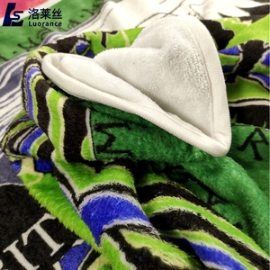 Dày Đôi Mặt In Kỹ Thuật Số Bé Chăn Vải Đôi Chải Poly Flannel Vải Lông Cừu Trên Bán - Product Image 6