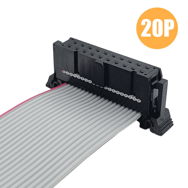 20 Pin Idc Ribbon Cable Female Connector Idc to Vga Cable 20 Wire Idc Cable