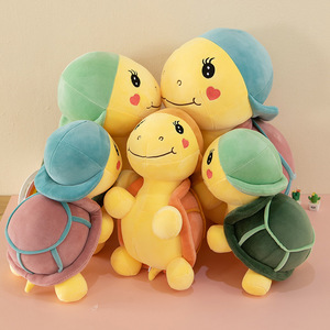 Oem ODM biểu tượng tùy chỉnh phim hoạt hình rùa nhồi búp bê sang trọng với mũ dễ thương động vật biển búp bê thực sự như Big Eye rùa đồ chơi sang trọng - Product Image 6