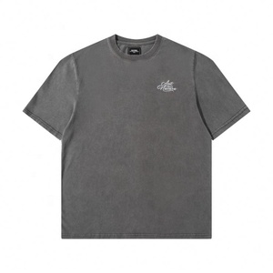 Camisetas Oversize Unisex de Algodón 100% con Lavado Ácido, Bordado y Estampado Digital de Letras, Venta al por Mayor para Fabricantes - Product Image 3
