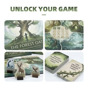 FUXI the Forest Oath Carrom Board & Jeu de société coopératif en carton imprimé couleur, jeu familial éducatif et d'aventure - Product Image 3