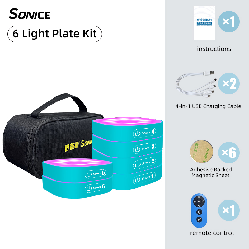 6 lumières
