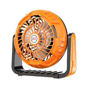 Ventilateur portable HUIFIRE avec lumière 5W rechargeable à vitesse variable pour le camping en extérieur - Product Image 1