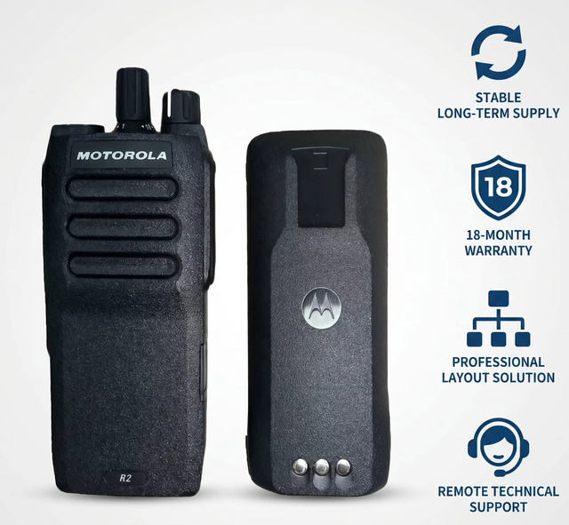 Original Motorola R2 Walkie Talkie Two Way Long Range Mobile Mobile Digital Radio Waterproof IP55 MIL-STD 810C 5W 5KM UHF VHF