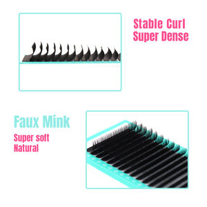 Extensions de <span class=keywords><strong>cils</strong></span> personnalisées avec logo, noir foncé, synthétiques PBT coréens, volume complet, faites à la main, sans cruauté, marque privée, courbure C CC L M - Product Image 4