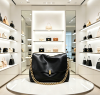 Grand sac à bandoulière pour femme de style postier avec compartiment intermédiaire en cuir véritable et double bandoulière
