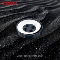 Boutons en résine métallique contrastée de style disque 3D YWEIY de qualité supérieure, personnalisables avec logo, pour vêtements, chemises et robes – Vente en gros