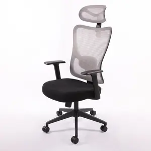 Hot Selling Wholesale Big and Tall Boss Chair with headrest High Back with 2D Lumbar Support Low MOQ Ergonomic Office Mesh Chair