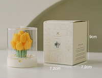 Juego de Velas Aromáticas con Aroma a Tulipán, Colores y Aromas Variados, Marca Privada OEM, Vela para Decoración del Hogar, Regalo de Boda, Venta al por Menor