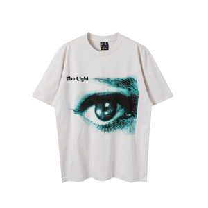 <span class=keywords><strong>เสื้อ</strong></span>ยืดสไตล์เรโทรสำหรับผู้ชายผู้หญิงคอลเล็คชั่นแขนสั้นทรงหลวมเสื้อลำลองดีไซน์โอเวอร์ไซส์ - Product Image 1