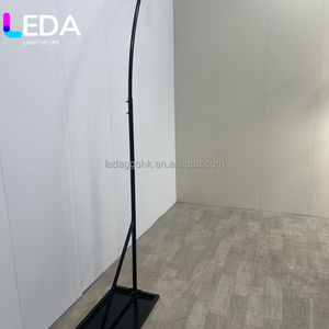 Soporte de Cristal para Lámpara de Araña, Precio de Fábrica LEDA, Marco Semicircular de Hierro Metálico para Decoración de Mesa de Boda al Aire Libre - Product Image 6