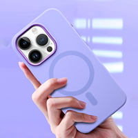Coque en silicone magnétique Heybingo respectueuse de la peau, rotation à 360°, style Ins, coussin d'air, étanche, antichoc, résistante aux rayures, solide