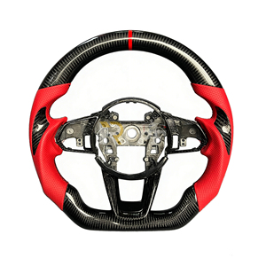 <span class=keywords><strong>Volant</strong></span> sport en cuir personnalisé <span class=keywords><strong>de</strong></span> qualité supérieure avec grip pour le pouce en fibre <span class=keywords><strong>de</strong></span> carbone véritable pour Acura TLX 2021-2025 - Product Image 1