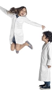 Venta caliente niños rendimiento médico y <span class=keywords><strong>enfermera</strong></span> uniforme <span class=keywords><strong>disfraz</strong></span> pequeño dentista científico blanco laboratorio bata bebé vestido bata de laboratorio - Product Image 5