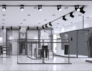 Tùy chỉnh hiện đại toàn bộ cửa hàng thiết kế cho bán lẻ quần áo cửa hàng phù hợp lịch thi đấu vải may mặc tủ trưng bày đứng cho cửa hàng may mặc - Product Image 4