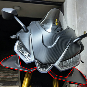 Panel Lateral Fijo de Fibra de Carbono 100% Seca Pre-pre para Motocicleta <span class=keywords><strong>Aprilia</strong></span> <span class=keywords><strong>RSV4</strong></span> 2020+ - Kit de <span class=keywords><strong>Carenado</strong></span> de Fibra de Carbono para Moto - Product Image 5