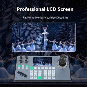 Powerhouse 20x <span class=keywords><strong>Zoom</strong></span> phát trực tiếp PTZ NDI <span class=keywords><strong>Camera</strong></span> và Bộ điều khiển bàn phím điều khiển 4D cho studio phát trực tiếp - Product Image 2