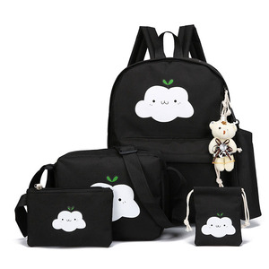 5 Pc <strong>Children</strong> <strong>Backpack</strong> and Lunch Bag Set Boys and Girls <strong>Backpack</strong> Cloud Cartoon Set 4 Pc School Bag Pencil Box Sets - Product Image 3