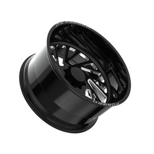 Grands enjoliveurs de roue flottants en aluminium forgé, roue simple, personnalisés OEM & ODM, fraisés brillants, 26x12J pouces, pour voiture de spectacle F-150 - Product Image 3