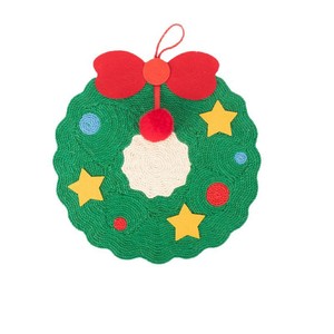 Nuevo Rascador de Sisal para Gatos de Navidad, Juguete para Gatos Resistente al Desgaste y sin Residuos, Adhesivo Decorativo Antirrasguños para Pared - Product Image 2