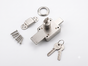 Serrure de sécurité Vitolock à 3 goupilles pour cylindre, corps MS, pour porte commerciale, entrée principale, volet roulant, avec clé - Product Image 1