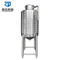 Vente d'usine, cuve à vin, plaque Miller, veste de refroidissement, cuve en acier inoxydable, fermentateur 200L 500L 1000L