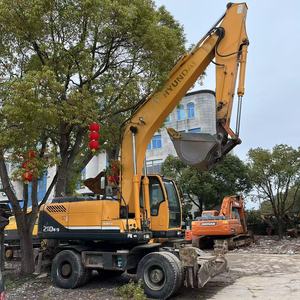 Excavadora Hyundai 210W-7 de segunda mano con motor potente coreano, bajo precio, Hyundai 210W-9 de ruedas - Product Image 4