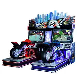 2 Joueurs 5DX Super Bike Driving Simulator Motor Car Racing Game Motorcycle Coin Operated Game