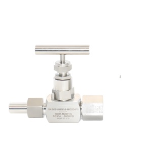 Katup Jarum Stainless Steel 316L Manual 2 Arah Kontrol 6000psi Penggunaan Air Kustomisasi Instrumen - Product Image 3