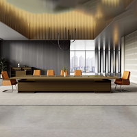 Ensemble de bureau de conférence ergonomique convertible moderne avec des tailles petites et grandes