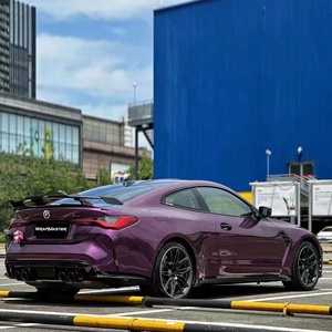 WRAPMASTER 1.52*17m Li Auto Violet PET Brillant Métallique Auto-Adhésif Stretch Car Wrap Vinyl Film - Product Image 5