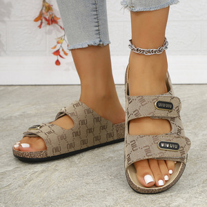 Nouvelles tongs et chaussures <span class=keywords><strong>de</strong></span> plage décontractées pour femmes, tendance été 2026, à semelles épaisses et souples, imprimées - Product Image 2