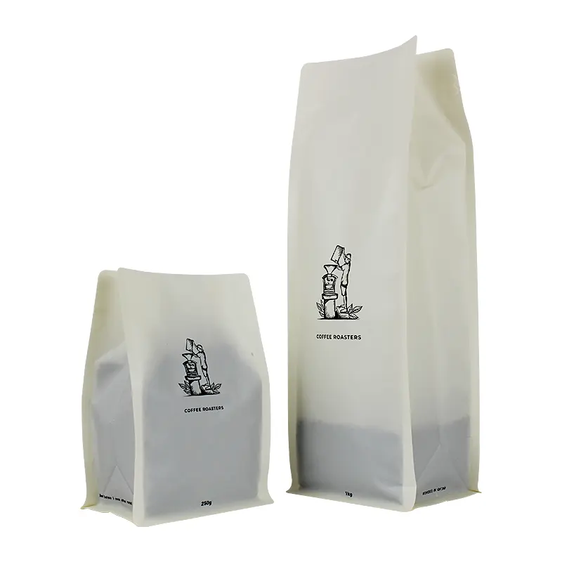 Новый дизайн, печатные пластиковые шероховатые матовые готовые пакеты 250 г 1 кг с боковой ластовицей, пакеты для упаковки чая, кофейных зерен