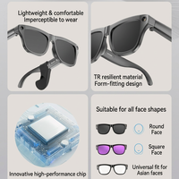 Lunettes Intelligentes IA avec Caméra, Appel Bluetooth, Traduction IA, Assistant Vocal, Audio Open-Ear, Logo Personnalisé
