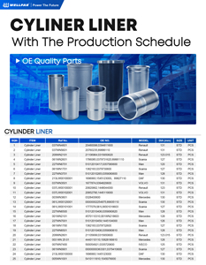 Wellfar ISO OE Chất lượng cao sức mạnh nặng 130 Mét bộ phận động cơ diesel 213lw00100000 xi lanh lót cho <span class=keywords><strong>daf</strong></span> - Product Image 5