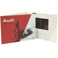 Carte-cadeau en papier personnalisée, brochure vidéo pour la promotion marketing de la marque