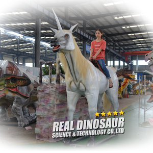 Cheval licorne électronique de taille de vie, cheval d'équitation mécanique - Product Image 6