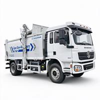 Camion à ordures compacteur à chargement latéral automatique diesel SHACMAN L3000 pour la collecte des déchets municipaux