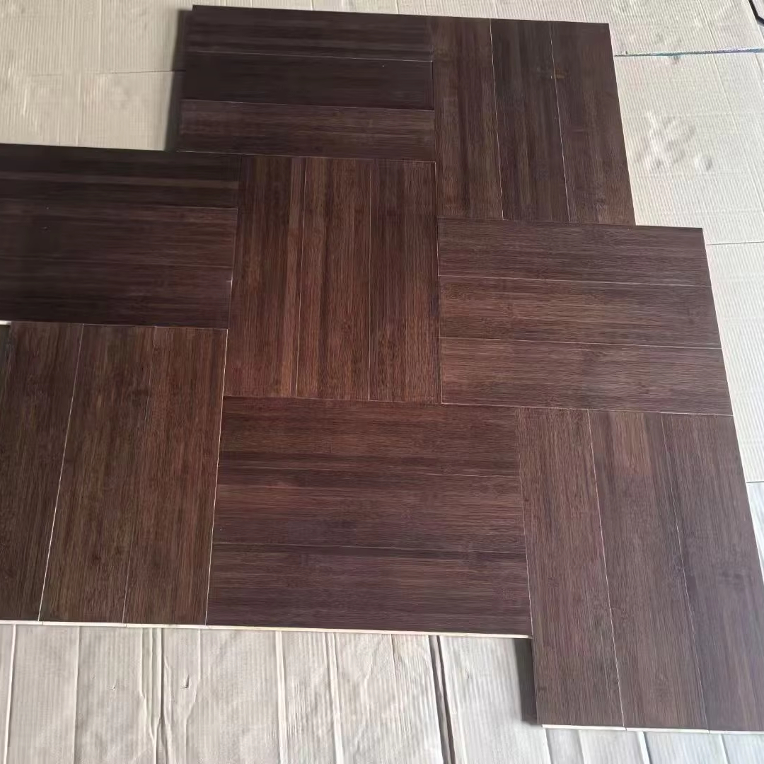 Simple Strand Woven Bamboo Flooring Easy to Care Soft Tones Dense and Solid Bamboo Flooring Indoor