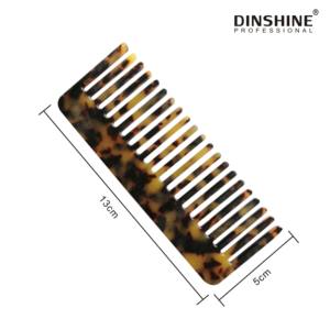 Französische Haar kämme Breite Kamm zähne Entwirren Sie die Haar bürste mit dem Logo Leopard Pocket Comb ohne Griff - Product Image 3