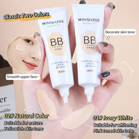 BB Cream Private Label dengan Tabir Surya Pemutih dan Menutrisi, Bedak Padat Alami Vegan untuk Wajah Semua Jenis Kulit