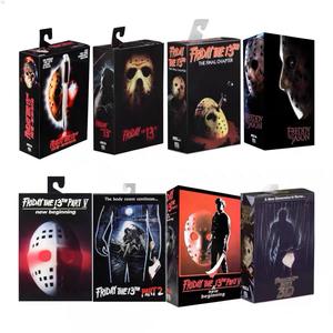 NECA <span class=keywords><strong>Halloween</strong></span> Black Friday Freddy Jason Texas Figura de PVC articulada con manos móviles y embalaje original - Product Image 1