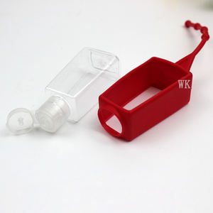 어린이 30ml 소형 손 소독제 로고 클립 키 링 실리콘 홀더가있는 키 체인 병 - Product Image 6