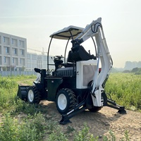 Mini Chargeuse-Pelleteuse Utilitaire Compacte Légère TOSH Micro de 600kg 800kg 1000kg 0,8 Tonne