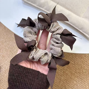 New Temperament Exquisite Vintage Bowknot Hair Tie Light Luxury Niche Design Women's Hair Ties Fashion Jewelry Wholesale - Product Image 4