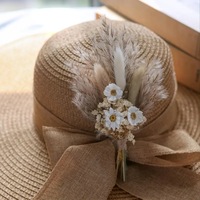 Set Buket Mini Bulu Ekor Kelinci Gypsophila Kering Alami untuk Dekorasi Pernikahan Rustic dan Hiasan Meja Rumah sebagai Hadiah