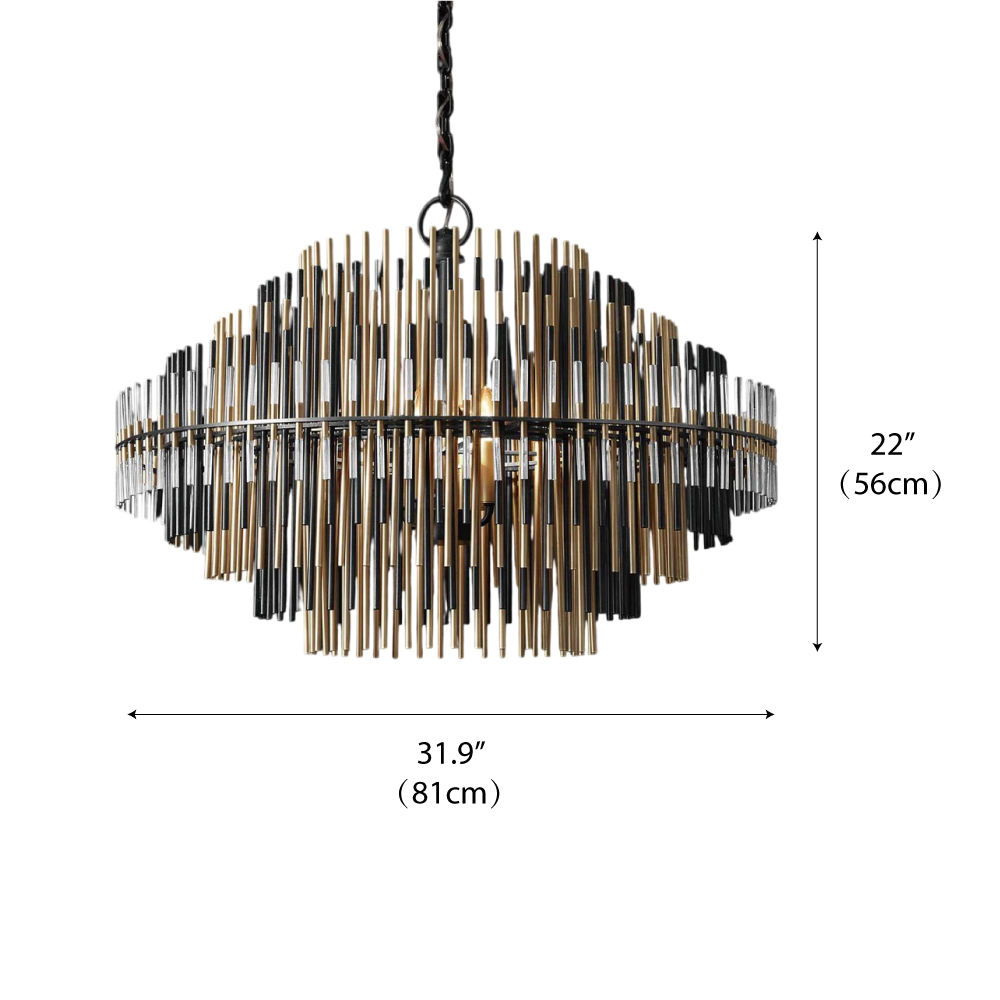 Brass & Black     D 81cm x H56cm / D 32" x H 22"